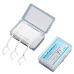 SHIVAMAX Dental Floss Picks, Superfine Floss Stick No Break & No Shred,Portable Travel Floss 50 Pcs