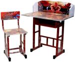 NAVRANGI Free Standing Red Metal Spider Man Theme Study Table