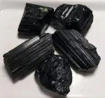 Aldomin Natural Energized Black Tourmaline Healing Crystal Raw/Rough Stone (300 To 400 Gram)