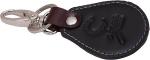 CZAR LEDER Black Leather Key Chain Ideal For Cars, Bikes, Cycles, Home or Office keys I Durable, Long Lasting Trendy Keyrings & Keychains