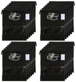 pristu show bags for travel Pack Of 24, Color : Black