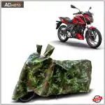AG MOTO Bajaj Pulsar P150 bike cover Water Resistant Dust Proof Protection in All Weather Green Jungle