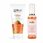 GLOBUS NATURALS Papaya Face Pack & Rose Water Combo (pack of 2)