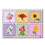 Mini Leaves Wooden Beginner Educational Flower Puzzle (Pieces Of 12)