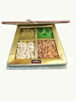 SHIMNICK DRYFRUIT BOX | VELVET BOX | HAND-PICKED NUTS | CASHEW KAERNELS, ALMONDS,RAISINS AND DRIED KIWI | GEXCLUSIVE GIFT HAMPER