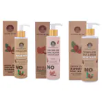 Riverside Nectar Combo Of Argan Shea Butter Shampoo With Glycerin Almond Shea Butter Conditioner With Keratin Argan And Glycerin Body Wash For Nourishment And Hair Repairing In Pump Bottle Pack