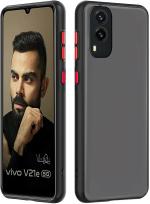 Ragro Black Hard Back Care Cover For Vivo V21E 5G