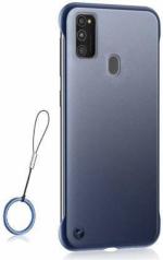 Mcase Blue Plastic Back Cover For Samsung Galaxy M21 (Model - Framelesh-0105)