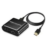 Microware HDMI to HDMI with Audio and Optical Toslink SPDIF and 3.5mm Stereo Audio Adapter for PS4