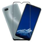 Hobbytronics Oppo A11k Black Scratch Resistant, Anti Fingerprint with Bubble Proof Tempered Glass Screen Protector (18 x 10 x 2 cm)