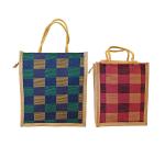 CSM Multicolor Jute Lunch Bag (Pack of 2)