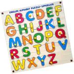 Childgossip New Arrival Wooden Capital Alphabet Puzzles,3D Wooden Alphabet Puzzles For kids (Multicolor)