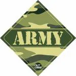 Jai Shoppee Military Army Window Car Sticker ( Multicolour ) - 13 x 9 cm