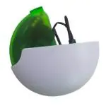 Crysendo White Polycarbonate Earphone Organizer Case Clip Pouch