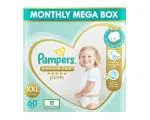 Pampers Premium Care Pants, Double Extra Large size baby Diapers, (XXL) 60 Count(15-25Kg)