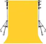 Cam Cart Photography Studio Backdrop for Event Shoot and Vedio Recording (10 X 10 ft , Yellow)