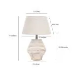 Wooden White & Beige