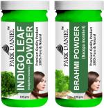 Park Daniel Pure And Natural Indigo Leaf Powder And Brahmi Powder, 100 G Each (Combo Of 2) |Hair Care|Dandruff Control hair Powder|Healthy Strong Hair Mask