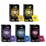 Nottyboy Desire Series Extra Delay, 1500 Dots, Ultra Ribs, Extra Lube, Thin Banana Flavour Condoms- 50 Pieces