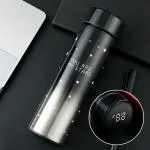Stainless Steel Double Wall Insulated Thermoware 550 ML Smart Digital Temperatue Indicator Cap Water Bottle