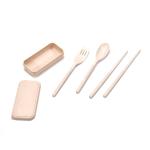 DeoDap SPOON FORK CHOPSTICKS SET DINNERWARE 3PCS / SET LUNCH TABLEWARE DETACHABLE CUTLERY PORTABLE TRAVEL KITCHEN ACCESSORIES