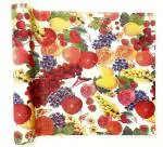 CASA-NEST 5 Metre Long Shelf Roll for Cupboard/Almirah, Shelf Protector for Wardrobe, Sheet Roll/Mat for Drawer, Liners for Kitchen Cupboard-Fruit Layout4-Roll001