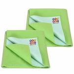 BeyBee Light Green Baby Bed Protector Sheet 100 cm x 140 cm (Set of 2)