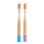 Bentodent Bamboo Kids Toothbrush FIBER Bristles - Soft (Pack of 2)