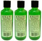 Khadi Herbal Henna Tulsi Shampoo, Herbal Shampo, Khadi Shampoo, Anti Dandruff, Damage Repair Shampoo For maen and Women 630ml (Pack of 3)