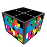 Nutcase Designer Cutlery Stand Holder Silverware Caddy-Spoons Forks Knives Organizer for Dining Table & Kitchen -W-5.75