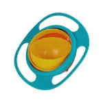 MAPPERZ No Spill Gyro Bowl for Baby and Kids, 360 Degree Rotation Food Bowl - Multicolor (Pack of 1)