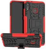 RUNICHA Back Cover for Relme 3 Pro (Red, Grip Case, Pack of: 1)