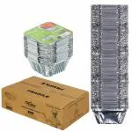 Freshee Aluminium Disposable Foil Container with Lid 120ml Handy Pack 200pcs for Food Packing