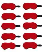 Lushomes Sleep Eye Mask-Updated Design Light Blocking Sleep Mask Soft and Comfortable Night Eye Mask for Men Women, Eye Blinder for Travel/Sleeping/Shift Work (Pack OF 4, Grey) (Pack OF 4, Blood Red)