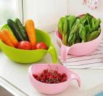 M/S TANDON HERBS PRIVATE LIMITED Kitchen Rice & Fruits Washing Bowl with Handle-a8