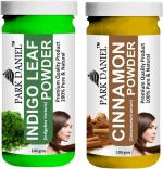 Park Daniel Pure And Natural Indigo Leaf Powder And Cinnamon Powder, 100 G Each (Combo Of 2) |Hair Care|Dandruff Control hair Powder|Healthy Strong Hair Mask