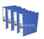 Shining Zon 2D Ring Binder Plastic Box File -A4 Size | File for Certificates and Documents | Office documents and Certificate Plastic File | Ring Files for Documents (Pack of 20)