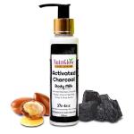 NutriGlow Luxury Skincare Activated Charcoal Body Milk Lotions, All Skin Types 100ml
