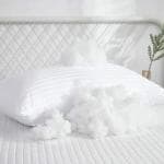 UrbanArts Luxuria Pillow - Pack of 1 Pc, 17 x 27 Inches, 43 x 69 Cms, White, Virgin Fiber Fill, Hotel Quality