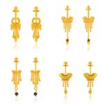 arch fashion Traditional Micron Plated Maharashtrian Look Bugadi Earrings Combo For Women And Girls