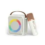 FINGERS SoloKaraoke Portable Speaker with Wireless Mic - Ivory