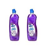 We Shine Combo Set Pack of 2 Dishwash Liquid Gel With Pack of 4 Dish Scrubber Free (2 x 750ML)