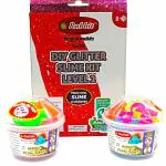 Rabbit Learning DIY Glitter Slime Kit Level 2, 2 Magic Flow Sand 100g Multicolor