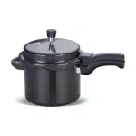 Globe Eagle 5 Litre Outer Lid, Hard-anodised Aluminium, Induction Base Pressure Cooker (Black)