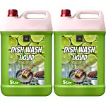 BLISS & BLUSH Dishwash Liquid 10 Liter Green | Plant-Derived Actives, LABSA & Paraben free | Safe for Baby & Pet Utensils