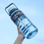 Delzon 3 litre water bottle YUfan Sports Bottle With Straw And Leackproof Material, BPA Free Material ML Marking TIme To Drink- Multi Color