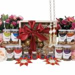 The Gift Tree Traditional Indian Dry Fruits, Candle Wooden Basket Diwali Gift Hamper (Pack of 12)