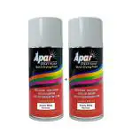 APARSPRAY Automotive Spray Paint Candy White (RC Colour Name) Compatible for Skoda Kushaq, Slavia, Superb, Octavia, Kamiq, Karoq, Fabia and Rapid Cars-225 ml (Pack of 2-Pcs)