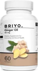 BRIYOSIS Ginger Oil - Dietary supplement to support health Digestion and Immunity (60 No)