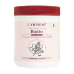 Carmesi 100% Plant-Based Biotin for Women | 10,000 mcg | For Naturally Stronger & Healthier Hair | 90 gm (15 Servings) | Vegan
